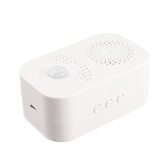 BIMZUC Wireless Motion Sensor Doorbell Voice Reminder Welcome Buzzer Ringtones Volume Adjustment USB Charging for Home Shop (4.72 inches / 12 cm)