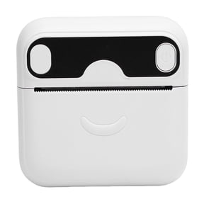 BIMZUC Wireless Pocket Printer Black White Portable Inkless Sticker Maker with App Bluetooth 203DPI
