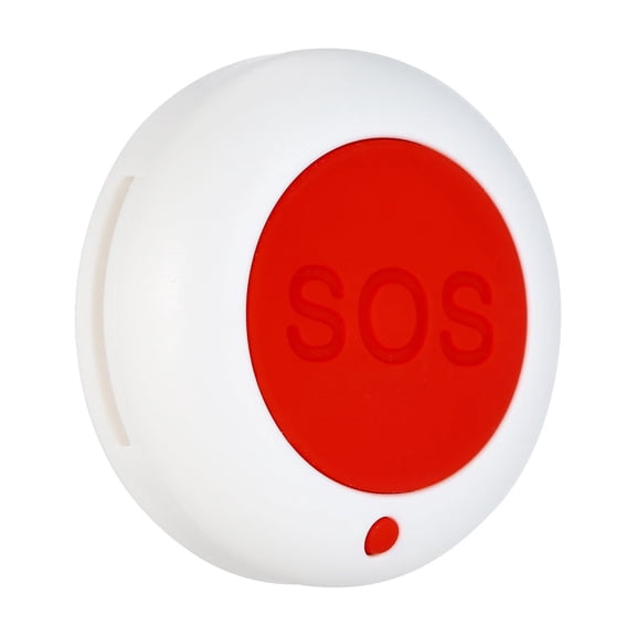 BIMZUC Wireless Remote SOS Emergency Call Button 433MHz Caregiver Pager for Bed Chair Floor Mat Fall Alarm Patient Elderly Disabled Press Help Alert System for Home Security Use (1.81 in / 46 mm)
