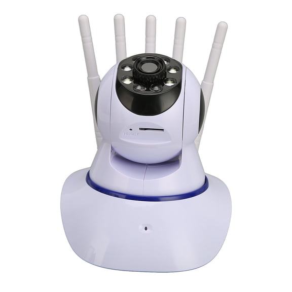BIMZUC Wireless Security Camera WiFi Remote Mobile Intercom Smart HD 720P Surveillance Monitor with Five Antennas for Home Indoor Infrared Night Vision Two Way Audio and Motion Alarm Push