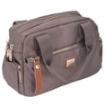 thumbnail image 1 of BIMZUC Women's Nylon Messenger Shoulder Bag Crossbody Handbag for Travel Everyday Use, Lightweight Multi-Pocket Purse with Adjustable Strap, Milk Tea (10.63x4.33x7.09 inches / 27x11x18 cm), 1 of 9