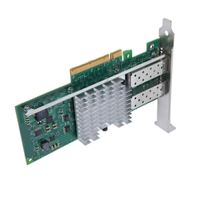 BIMZUC X520-DA2 10Gbps Dual Port SFP+ Server Network Card PCI-Ex8 82599 Chip Ethernet Adapter Network Interface Card For Desktop PC Linux Windows OS High Performance (9.06 inches / 23 cm)