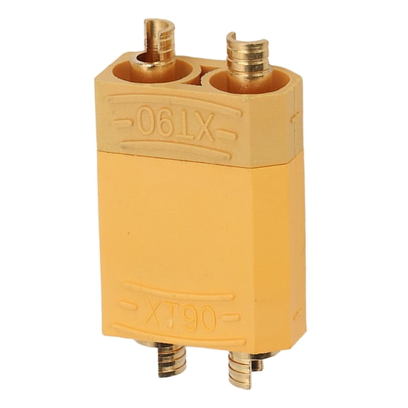 BIMZUC XT90 Connector Reusable Stable Male and Female Connector Plug for Connecting Batteries and ESCs in RC Car and Aircraft Models Yellow Finish Replacement Parts (8 inches / 20.32 cm)