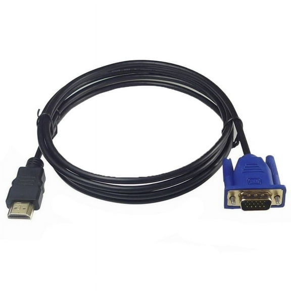 BIN 6FT 1080P HDMI-compatible to 15Pin VGA Male Adapter Converter Cable V9W2