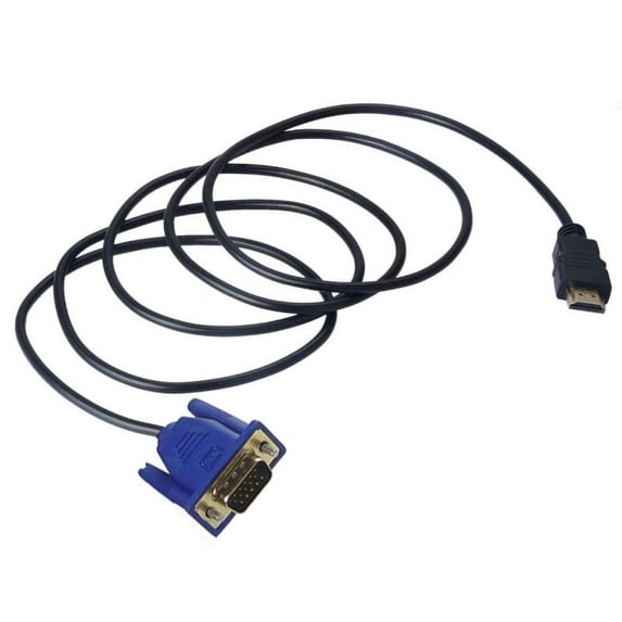 BIN 6FT 1080P HDMIs-compatible to 15Pin VGA Male Adapter Converter Cables sO6R6 I2S0