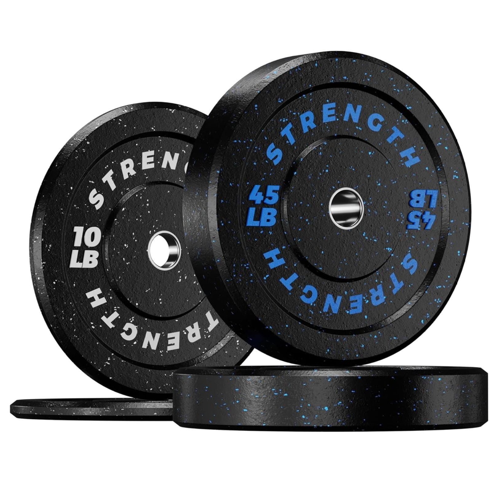 BIN24 Bumper Plates, Olympic Weight Plates Set 2inch Rubber Weights