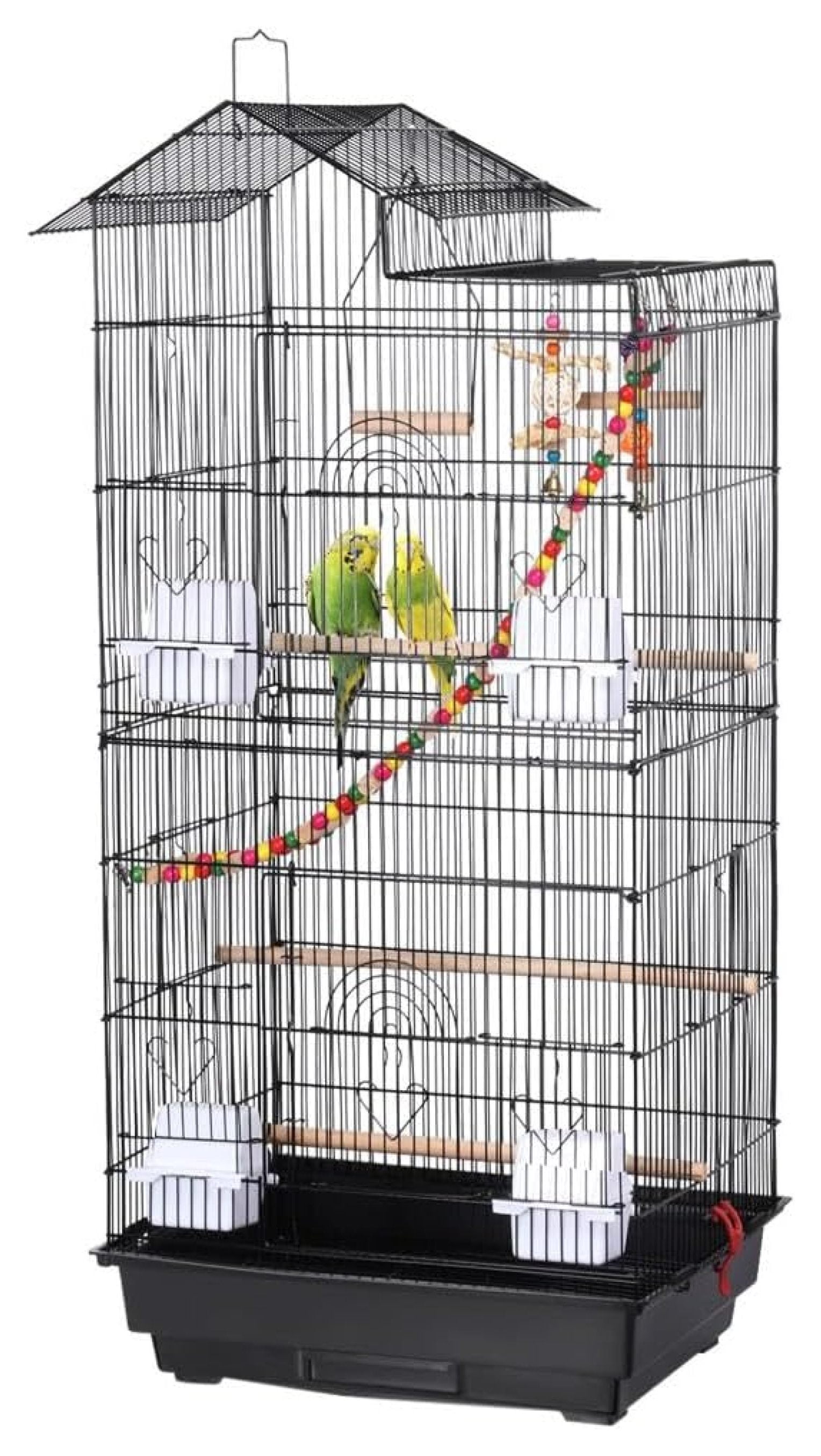 BIN24 Large Cage Parakeet Cage for Parrot Cage Mental Birdcage with ...