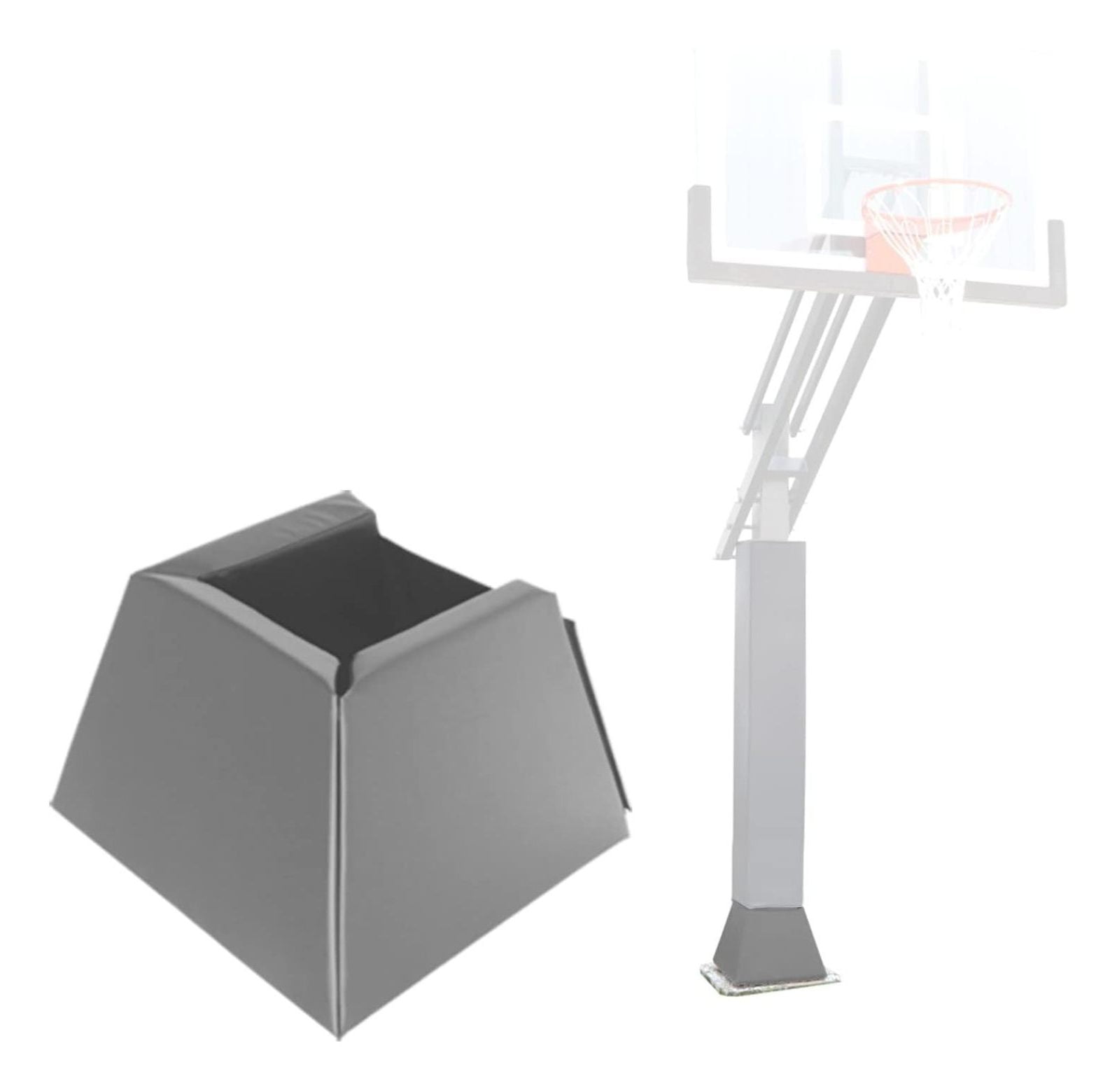 BIN24 Square Pole Padding Outdoor Heavy Duty Basketball Pole Pads