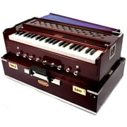 BINA Multifold Bellow 42 Keys 9 Stopper Portable Harmonium with 3  Octaves Double Reed