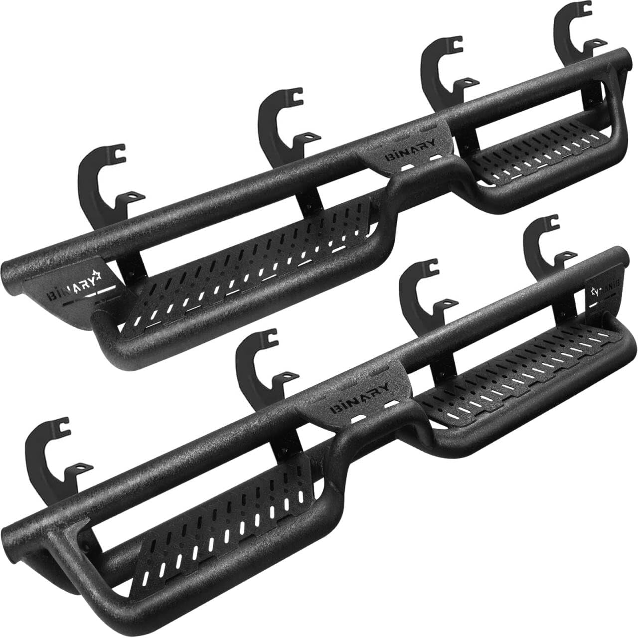 BINARY STAR Running Boards Compatible with 20192025 Chevrolet Silverado/GMC Sierra 1500 Crew