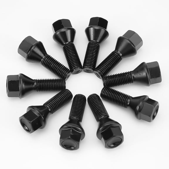 BINB ROAD 36136781150 Wheel Lug Bolt M121.5 Black Compatible with BMW 1 3 5 X Z Series Mini E46 325 E90 E39 E60 E53,20Pcs
