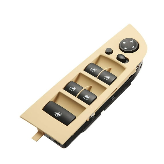 BINB ROAD Driver Window Master Switch Button With Beige Panel 61319217365 Compatible with BMW 328i 335i 335xi M3 Z4 E93 E89