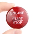thumbnail image 1 of BINB ROAD Engine Start Stop Push Button Cover Trim Carbon Fiber Compatible with Mercedes Benz A C SL GLA GLC ML Class ,Red, 1 of 7