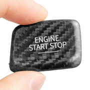 BINB ROAD Engine Start Stop Push Button Cover Trim Compatible with Chevrolet Camaro 16-19 ,Carbon Fiber Black