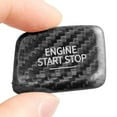 thumbnail image 1 of BINB ROAD Engine Start Stop Push Button Cover Trim Compatible with Chevrolet Camaro 16-19 ,Carbon Fiber Black, 1 of 8