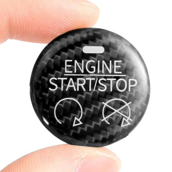 BINB ROAD Engine Start Stop Push Button Cover Trim Compatible with Ford Mustang 2015-2019