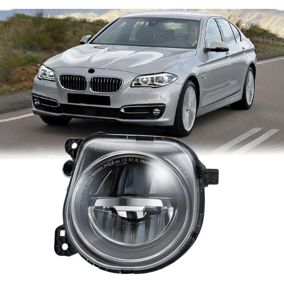 BINB ROAD Front Left LED Fog Light Lamp Driver Side 63177311293 Compatible with BMW 528i 535i 550i Hybrid 5 F10 F07 2012-2017