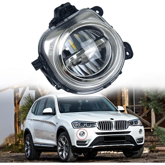 BINB ROAD Front Right Passenger LED Fog Lights Lamp 63177317252 Compatible with BMW SUV X3 F25 X4 F26 X5 F15 F85 X6 F16 2014-2019