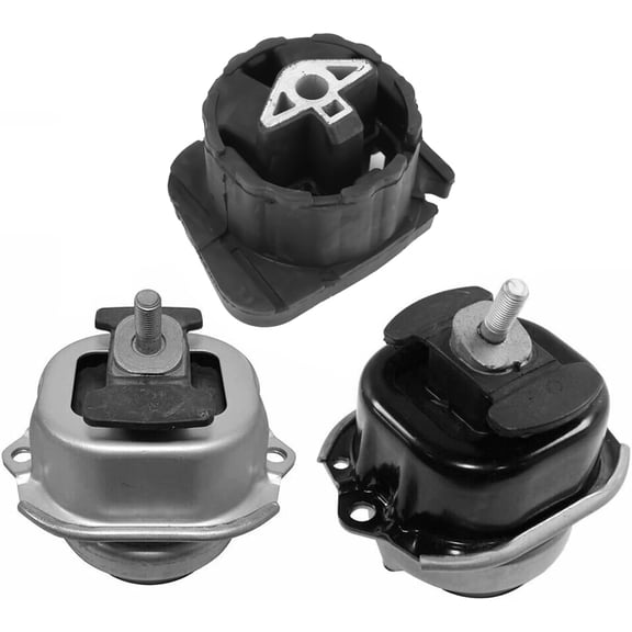 BINB ROAD Left and Right Engine Motor Transmission Mounts Set 22116865145 + 22116865146 + 22326780025 Compatible with BMW X5 X6 E70 F15 E71 F16