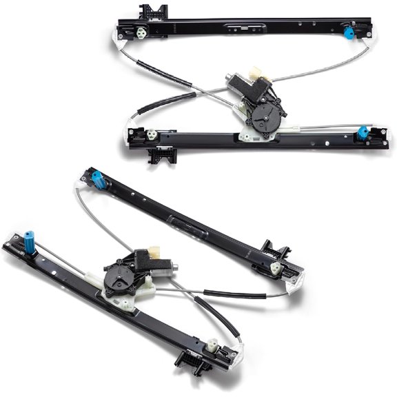 BINB ROAD Power Window Regulator Rear with Motor Left and Right LR083207 + LR083206 Compatible with Land Rover Discovery 2016-2023