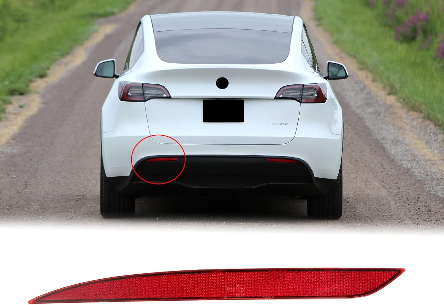 BINB ROAD Rear Bumper Reflector Driver Side 1495817-00-C Compatible ...