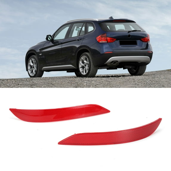 BINB ROAD Rear Bumper Reflector Left & Right 63147314883 + 63147314884 Compatible with BMW X1 E84 2008-2015
