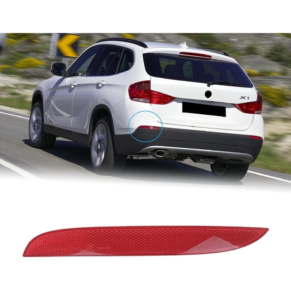 BINB ROAD Rear Bumper Reflector driver side 63142990863 Compatible with BMW E84 X1 2008-2015,Left