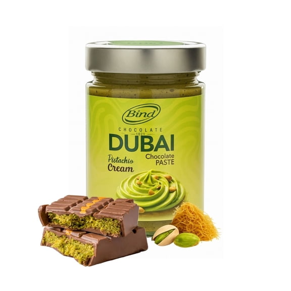 Bind Pistachio and Kadayif Spread / Cream, Shelf-Stable, 12.35 oz (350g)