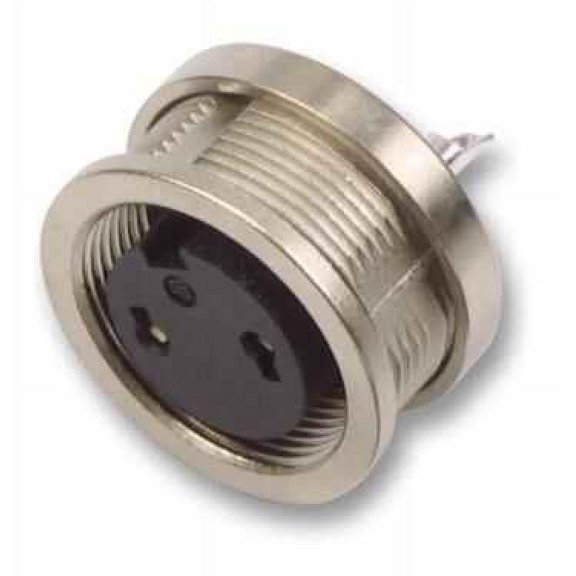 BINDER - Socket, Panel, Rear Mount, 3 Way