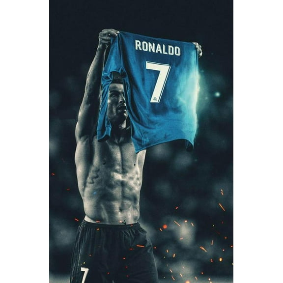 BINFA-Wall Art CR7 Cristiano Ronaldo 12x18"Poster 30x46cm, Unframed