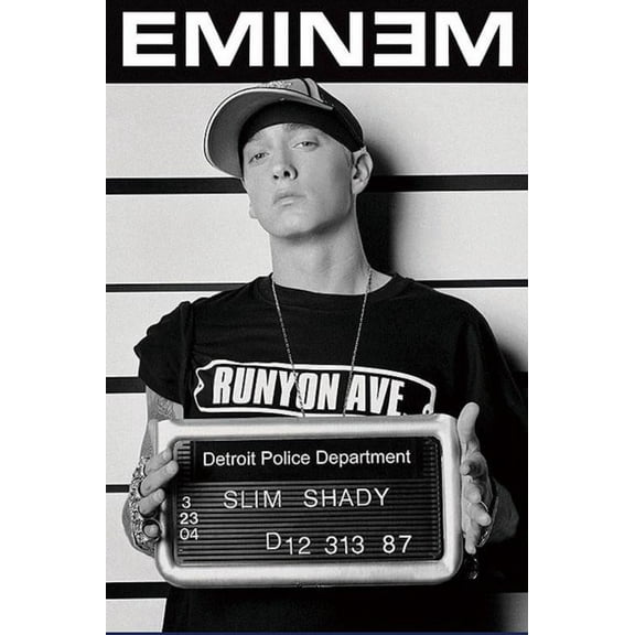 BINFA-Wall Art Eminem (Mugshot) 12 x 18 inch Poster