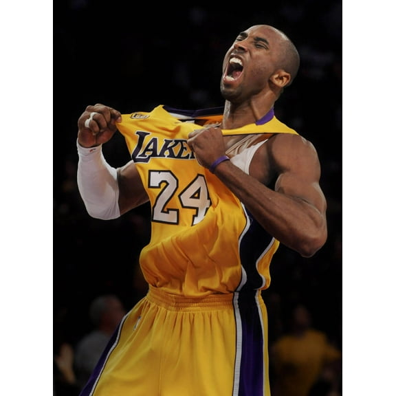 BINFA-Wall Art Kobe_Bryant Shout Basketball_Sports12" x 18" Poster