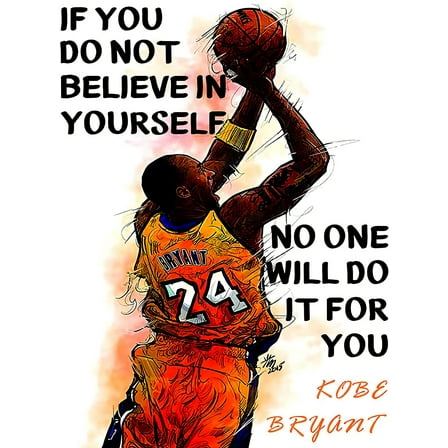 BINFA-Wall Art Kobe inspirational 12" x 18" Poster