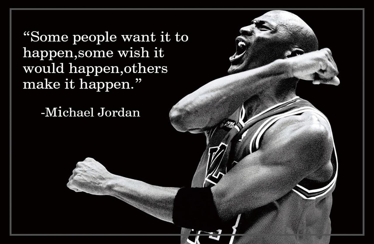 Michael Jordan Quotes Poster Print 12x18 inch Bulgaria Ubuy