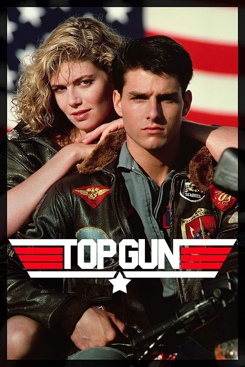 BINFA-Wall Art Top Gun Movie Tom Cruise and Kelly McGillis 80s 12" x 18" Poster