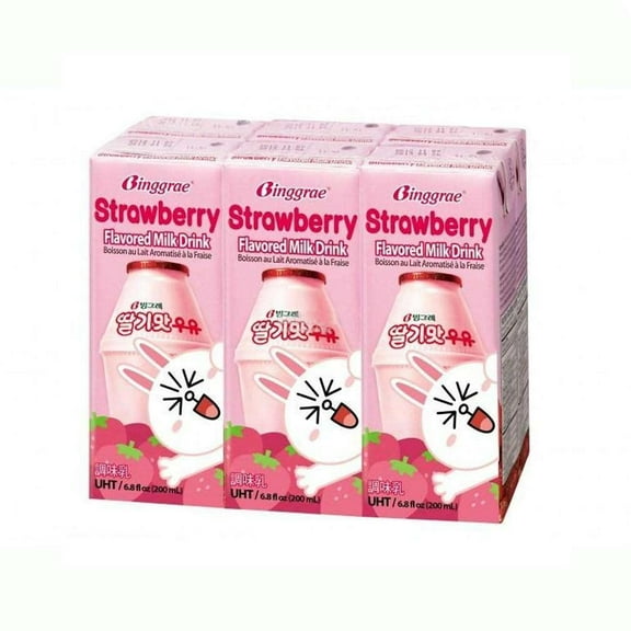 BINGGRAE MILK 4 FLAVORS BANANA / STRAWBERRY / MELON / COFFEE