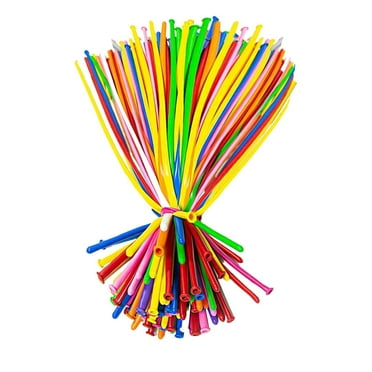 BINGLI 100Pcs 260 Bal’loons Transparent Long Bal’loons For Bal’loon Garland Thickening Skinny Latex Twisting Bal’loon For Animals Modeling Clown Bal’loons Birthday Wedding Party Decorat