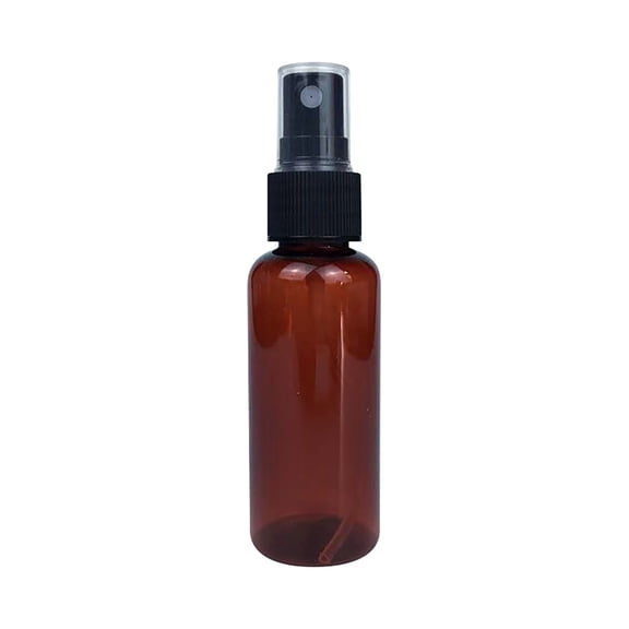 BINGLI 12Pcs 50ml 1.7oz Amber Glass Fine Mist Spray Bottles Refillable Travel Cosmetic Containers Perfume Sample Bottles with Black Sprayers for Essential Oils Cleaning Products Aromatherapy