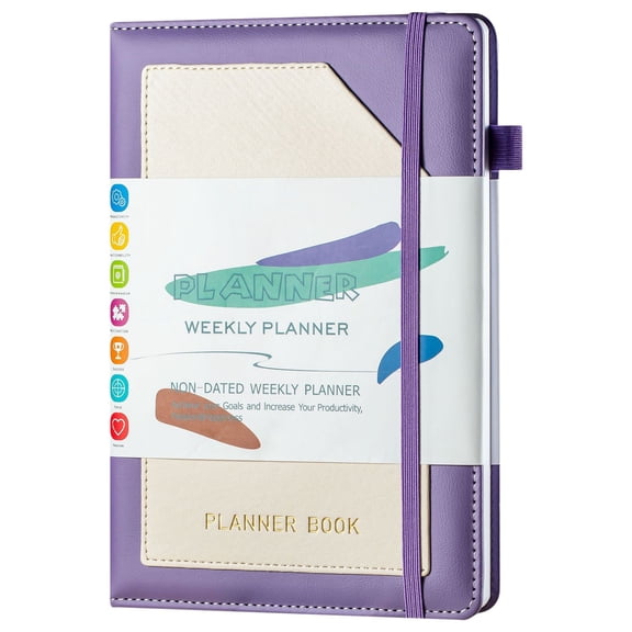 BINGLI 2026 Planner - Undated Monthly, Weekly & Daily Planner for Planning Your Success - To Do List, Habit Tracker, Hardcover, Aesthetic, Academic, Stylish School or Office Supplies