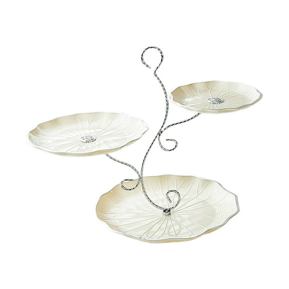 BINGLI 3 Tier Fruit Bowl for Kitchen Counter Tiered Display Modern Holder Dessert Appetizer Bowl Fruit Basket Stand for Snack Cake