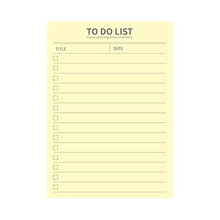 BINGLI 50 Sheets Undated Daily Checklist Pad - To Do List Notebook with Weekly Planner Pages | for Office Goal Tracking, Memo Documentation