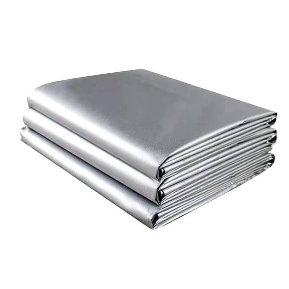 BINGLI Aluminum Shade Cloth -for Car, Heat Reflective Tarp Sunblock Neting,Durable Mesh Tarp with Grommets,Shade Cloth for Garden,Outdoor Pergola,Chicken Coop and Dog Kennel(Silver,60x80in)