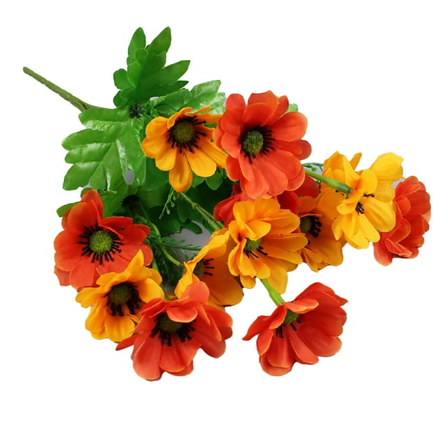 BINGLI Artificial Daisies Flowers Silk Daisy Plants Bundles Flower