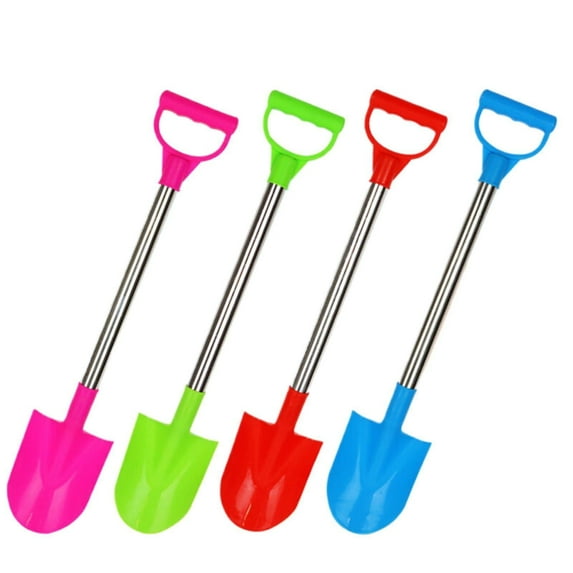 BINGLI Beach Toys Stainless Steel Snow Shovel Tools for Playing with Snow Kids Snow Digging Shovel Snow Toys(1PC Random Color) Safe and Easy to Use and Diverse Application Scenarios, 21''