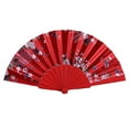 thumbnail image 1 of BINGLI Best Chinese-Style Dance Wedding Party Lace Silk Folding Hand Held Flower Fan with Multiple Styles Family Party,Daily Use, 1 of 3