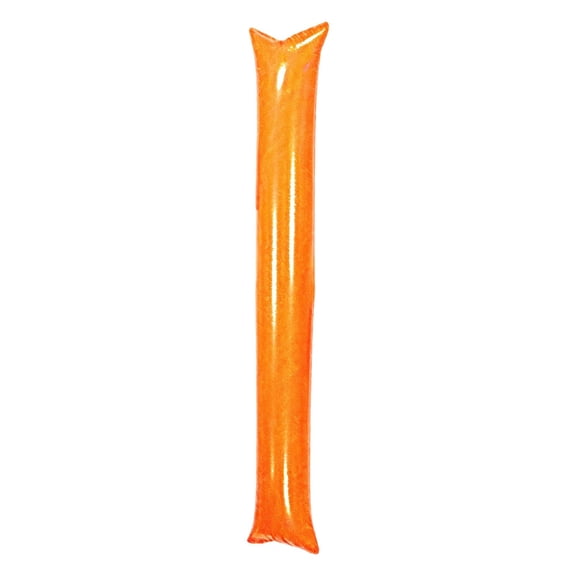BINGLI Cheering Thunder Stick 10Pcs Thunder Sticks Inflatable Noisemakers Plastic Cheerleading Spirit Stick Clapper for Sporting Events Dance Party Team Spirit Boom Sticks, Orange