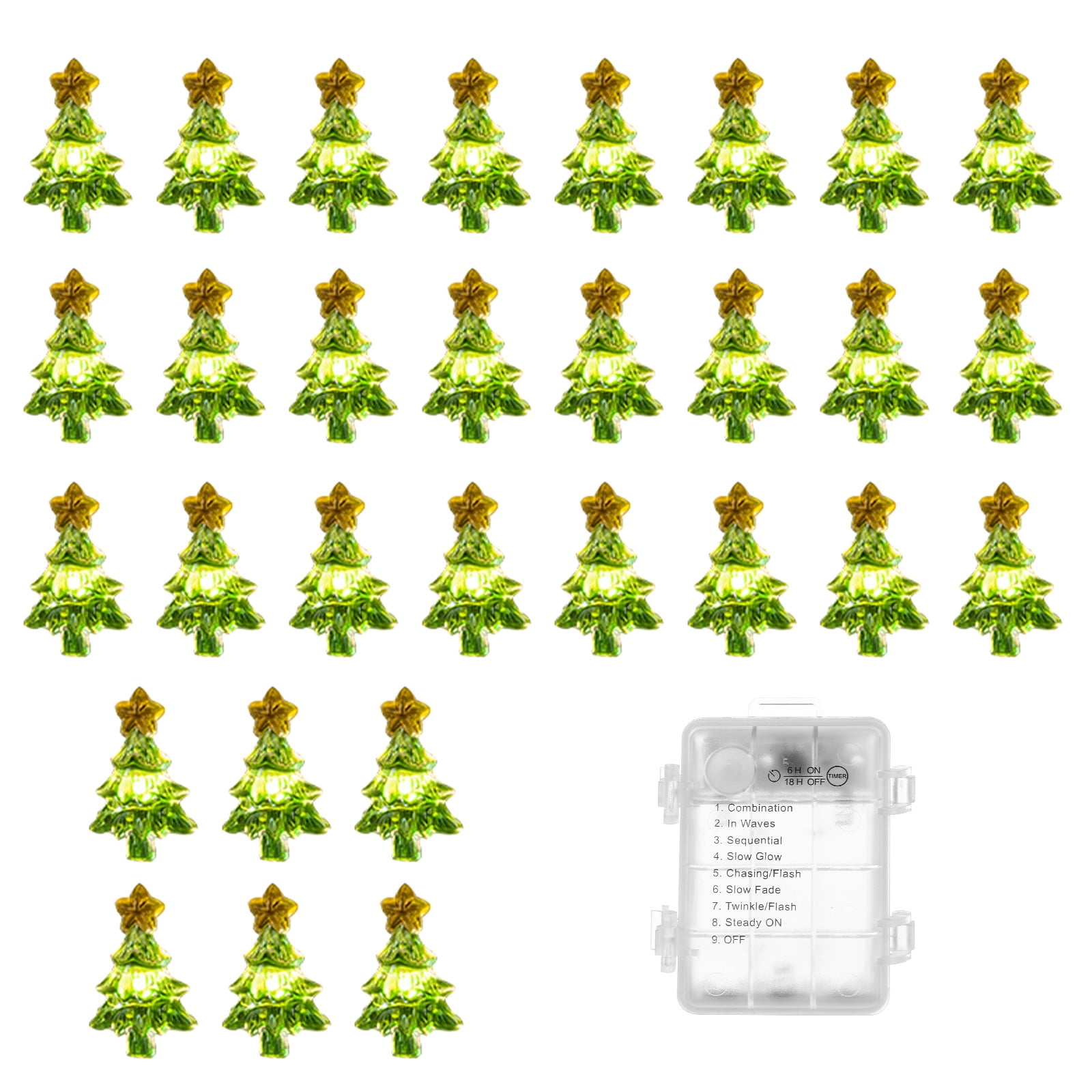 BINGLI Christmas String Lights Waterproof Battery LED 8 Flashing Modes