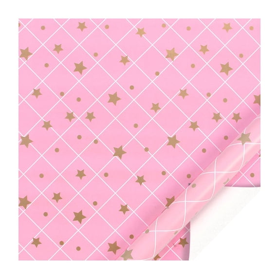 BINGLI Colorful Star Wrapping Paper,Gift Wrapping Paper, Rainbow Polka-Dot Gift Wrap for Present Packaing, Boy Girl Birthday, Party, Holiday,Christmas and Celebrations(19.7 Inch X 27.5 Inch A