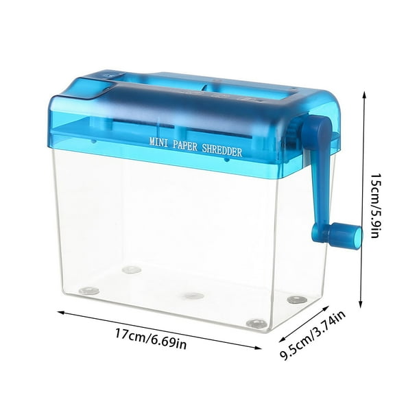 BINGLI Desktop Hand Operated Office Home A6 Mini Manual Shredder with Multiple Styles Family,Student & Daily Use