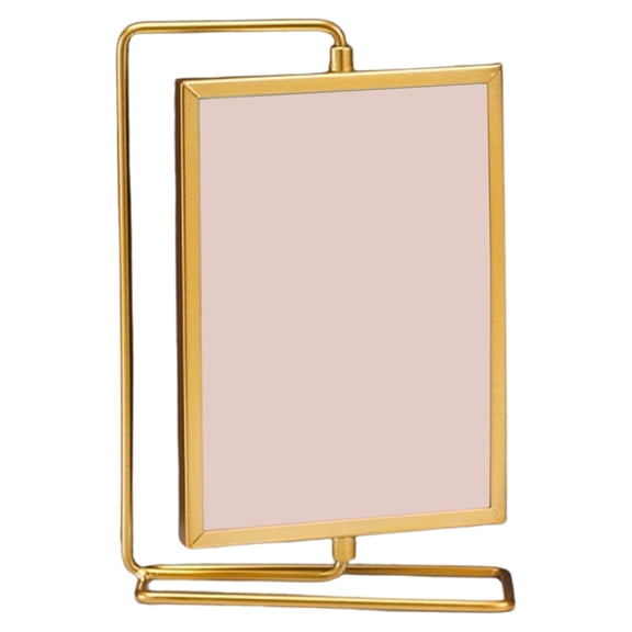 BINGLI Double Sided Rotating Picture Frame Metal Glass Display Stand Sleek TV Cabinet/Bedroom/ Desktop Horizontal Photo Frame for Home Decor Tabletop Display